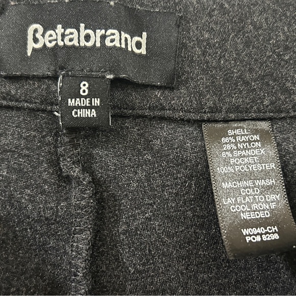 Size 8 Betabrand gray dress/yoga pants - great condition - Picture 2 of 3